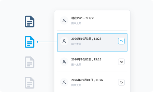 履歴管理